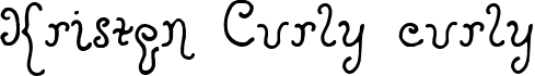 Kristen Curly curly font - KristenCurly.ttf