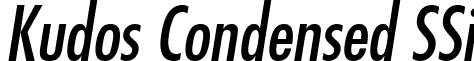 Kudos Condensed SSi font - KudosCondensedSSiCondensedItalic.ttf