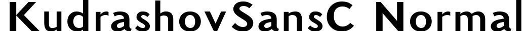 KudrashovSansC Normal font - KDS____C.ttf