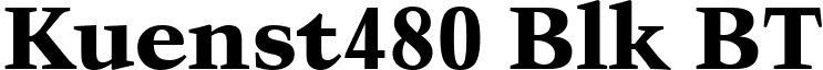 Kuenst480 Blk BT font - kuen408k.ttf