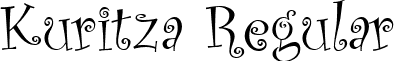 Kuritza Regular font - KURITZA_.ttf