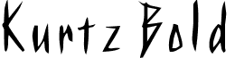 Kurtz Bold font - kurtzbold.ttf