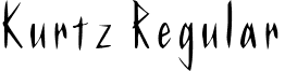 Kurtz Regular font - Kurtz.ttf