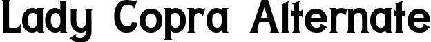 Lady Copra Alternate font - LadyCopraAlternate.ttf