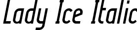 Lady Ice Italic font - LADYICI.ttf