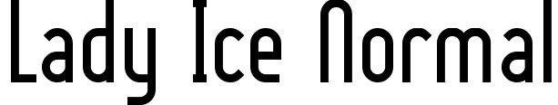 Lady Ice Normal font - LADYIC__.ttf