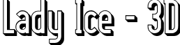 Lady Ice - 3D font - LadyIce-3D.ttf