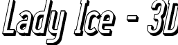 Lady Ice - 3D font - LadyIce-3DItalic.ttf