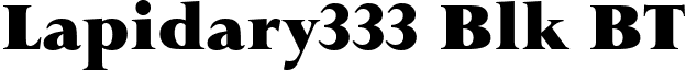 Lapidary333 Blk BT font - lap333k.ttf