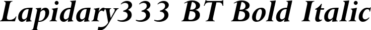 Lapidary333 BT Bold Italic font - Lap333BI.ttf