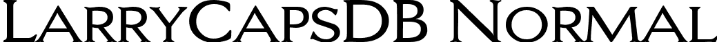 LarryCapsDB Normal font - LarryCapsDBNormal.ttf