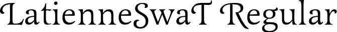 LatienneSwaT Regular font - LatienneSwaT.ttf