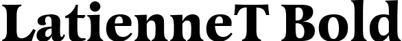 LatienneT Bold font - LatienneTBold.ttf