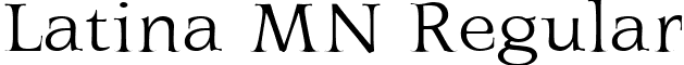 Latina MN Regular font - LatinaMN.ttf