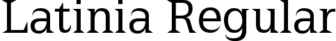 Latinia Regular font - Latinia.ttf