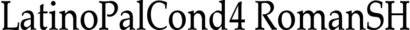 LatinoPalCond4 RomanSH font - LAPCRSH_.ttf