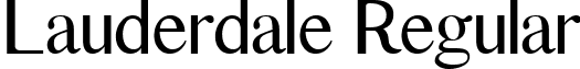 Lauderdale Regular font - LAUDERD.ttf