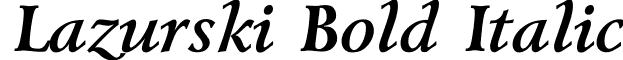 Lazurski Bold Italic font - Lazurski Bold Italic.ttf