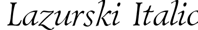 Lazurski Italic font - Lazurski Italic.ttf