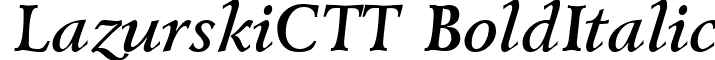 LazurskiCTT BoldItalic font - LZR66__C.ttf