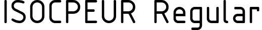 ISOCPEUR Regular font - isocpeur.ttf