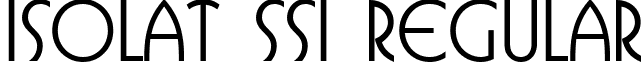 Isolat SSi Regular font - IsolatSSi.ttf