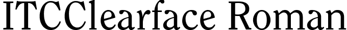 ITCClearface Roman font - itcclearface.ttf