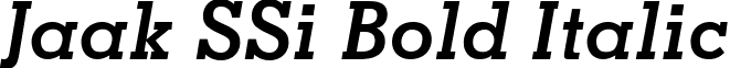 Jaak SSi Bold Italic font - JaakSSiBoldItalic.ttf