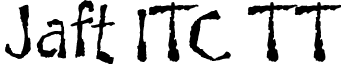 Jaft ITC TT font - JAFT.ttf