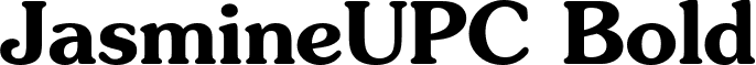 JasmineUPC Bold font - JasmineUPCBold.ttf