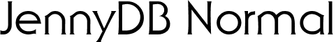 JennyDB Normal font - JennyDBNormal.ttf