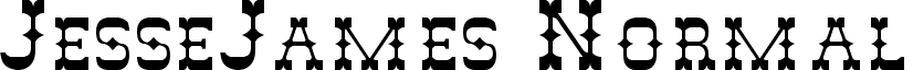 JesseJames Normal font - JESSEJAM.ttf