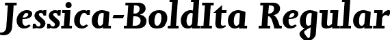 Jessica-BoldIta Regular font - Jessica-BoldIta.ttf