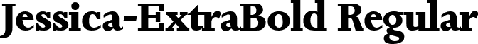 Jessica-ExtraBold Regular font - Jessica-ExtraBold.ttf