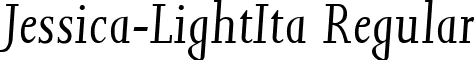 Jessica-LightIta Regular font - Jessica-LightIta.ttf