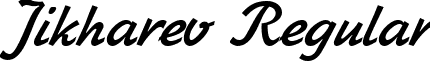 Jikharev Regular font - JKH.ttf