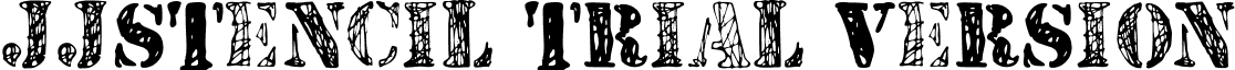 JJStencil Trial Version font - JJStencilTrialVersion.ttf