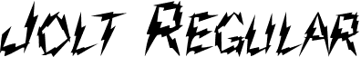 Jolt Regular font - Jolt Regular.ttf