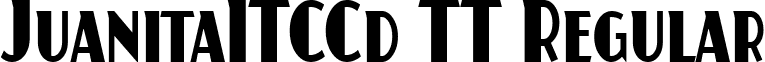 JuanitaITCCd TT Regular font - JUANIT.ttf