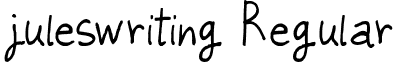 juleswriting Regular font - JULESWRI.ttf