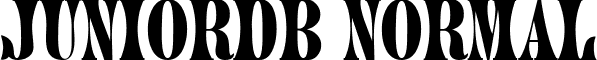 JuniorDB Normal font - JuniorDBNormal.ttf