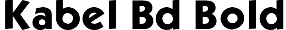 Kabel Bd Bold font - KabelBd-Normal.ttf