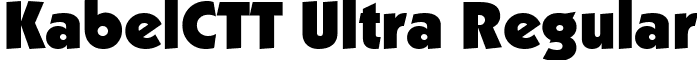 KabelCTT Ultra Regular font - KBL85__C.ttf