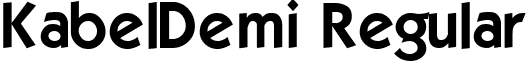 KabelDemi Regular font - KabelDemi.ttf
