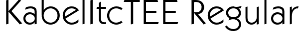 KabelItcTEE Regular font - KE01013T.ttf