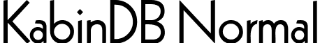 KabinDB Normal font - KabinDBNormal.ttf