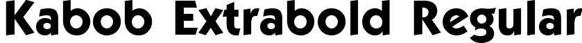 Kabob Extrabold Regular font - KabobExtraboldRegular.ttf