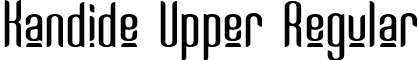 Kandide Upper Regular font - KandideUpper.ttf