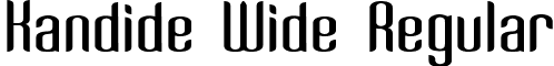 Kandide Wide Regular font - KandideWide.ttf