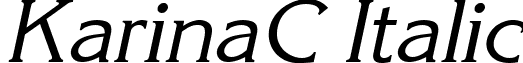 KarinaC Italic font - AXCKRNI.ttf